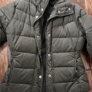 Bitten by Sarah Jessica Parker Dark Green Puffer Jacket